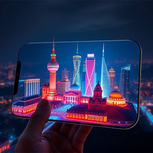 Augmented Reality app showcasing historical landmarks